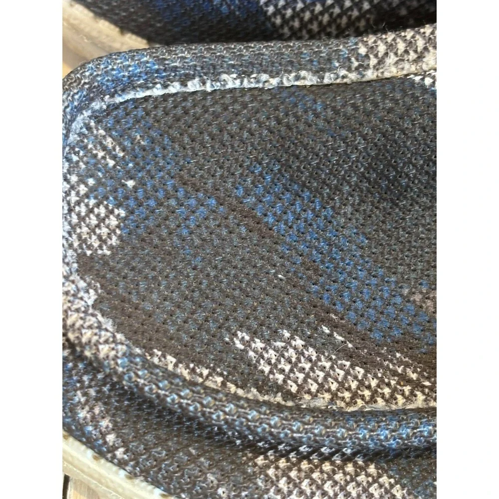 Hey Dude Wally Illusion Mens Blue Camo Knit Loafers Shoes Size 8 110067039